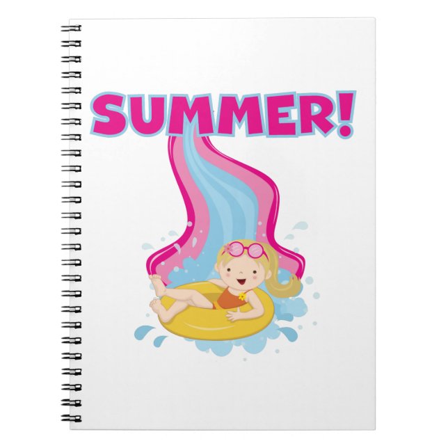 Blonde Girl Summer Notebook (Front)
