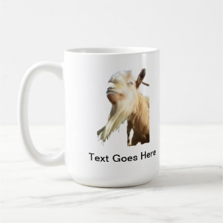 Blonde Goat Long Beard Goofy Hair Right-Handed Coffee Mug