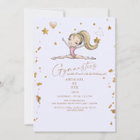 Blonde Gymnastics Tumble & Twirl Birthday Party II