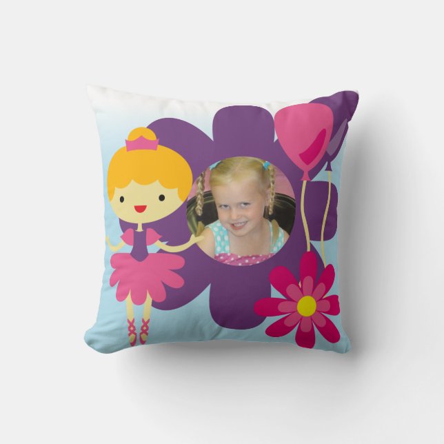 Blonde Hair Ballerina Pillow (Front)