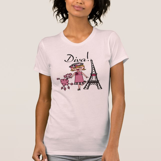 Blonde Hair Diva T-Shirt (Front)