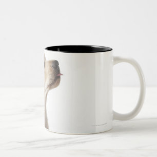Blonde Labrador puppy sticking out tongue Two-Tone Coffee Mug