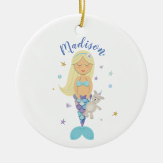 Blonde Little Mermaid Ornament