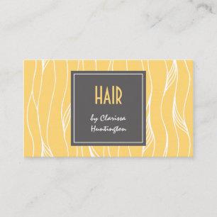 Blonde Locks Hair Stylist Business Card