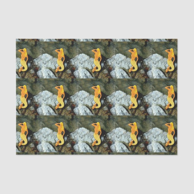 blonde lookout mermaids tissue paper (Front)