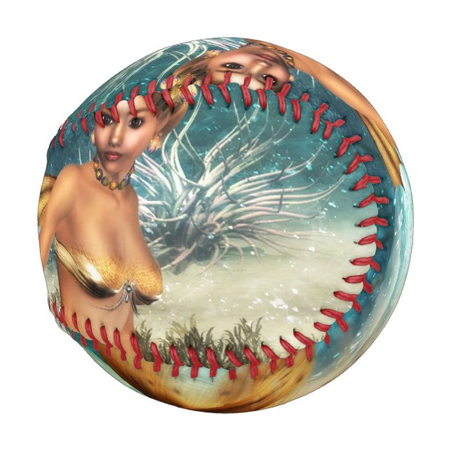 Blonde Mermaid Baseball (Front Right)