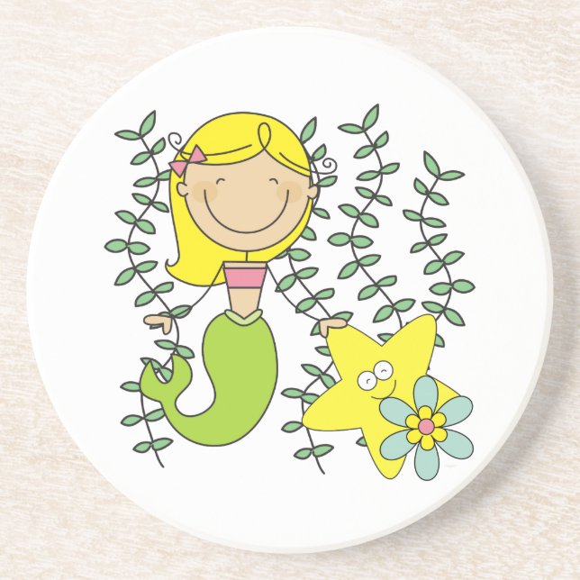 Blonde Mermaid Coaster (Front)