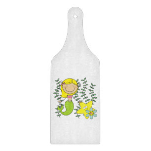 Blonde Mermaid Cutting Board