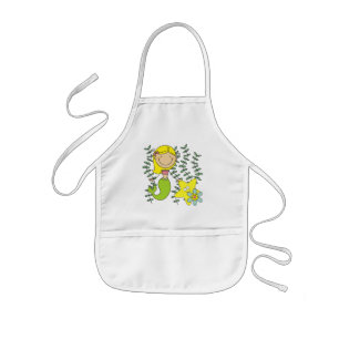 Blonde Mermaid Kids Apron