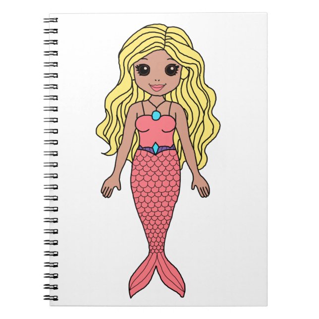 Blonde Mermaid Notebook (Front)