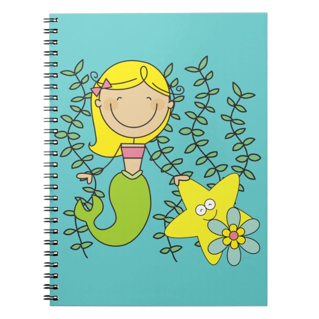 Blonde Mermaid Notebook (Front)