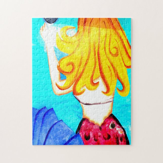 blonde mermaid puzzle (Vertical)