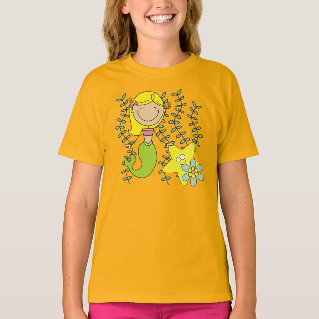 Blonde Mermaid T-Shirt (Front)