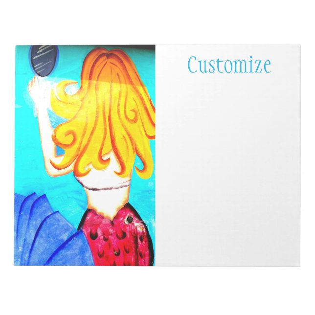 Blonde mermaid Thunder_Cove Notepad (Front)