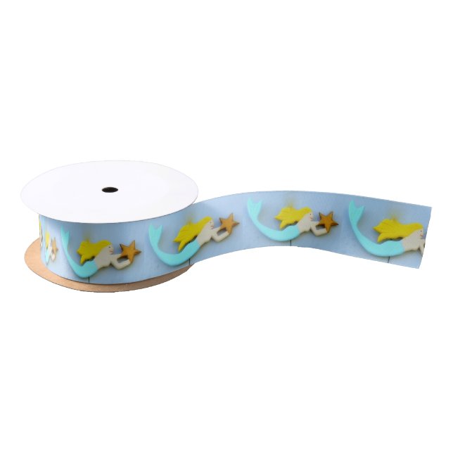blonde mermaid with star satin ribbon (Spool)