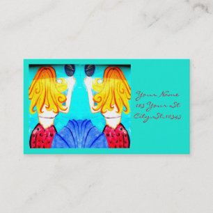 Blonde mermaids business card