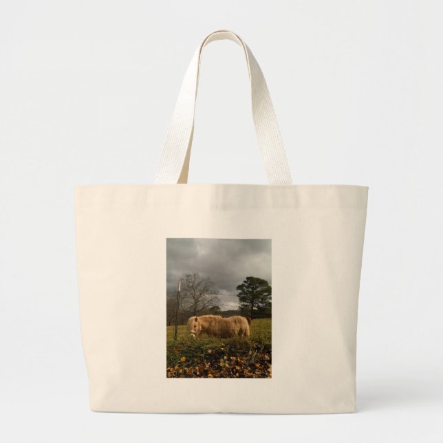 Blonde Miniature Pony / Horse Large Tote Bag (Front)