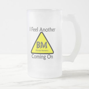 Blonde Moment Frosted Glass Beer Mug
