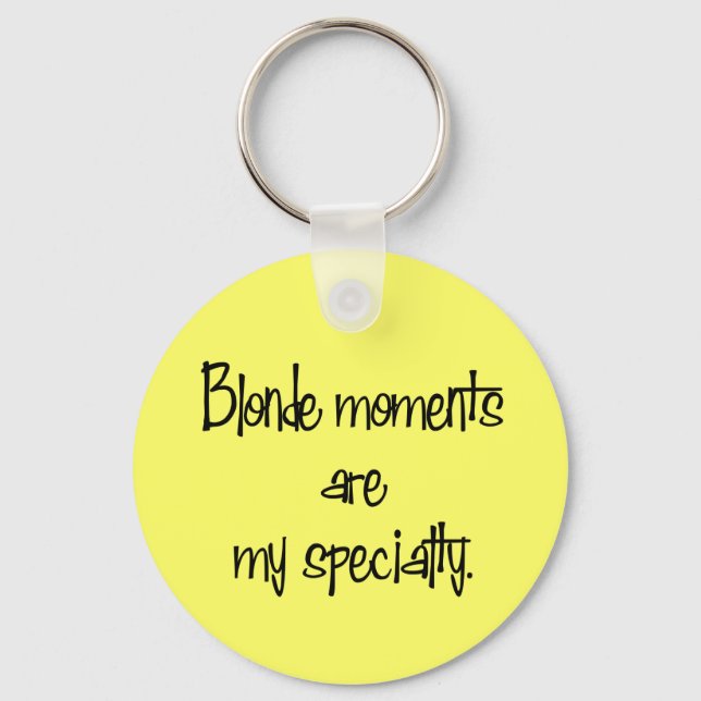 Blonde Moments Key Ring (Front)