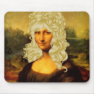 Blonde Mona Lisa Mouse Mat
