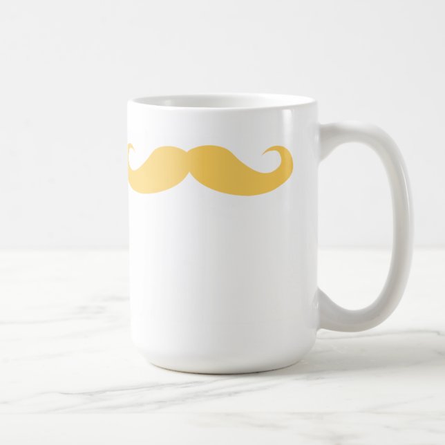 Blonde Moustache Coffee Mug (Right)