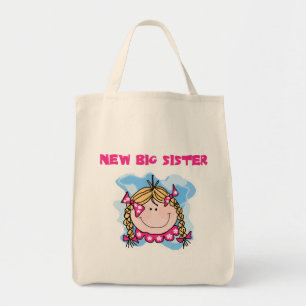 Blonde New Big Sister Tshirts and Gifts Tote Bag