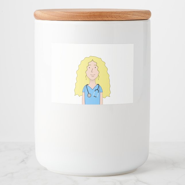 Blonde Nurse Food Label (Front)