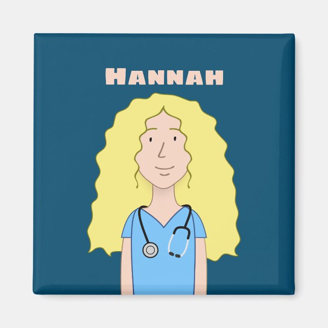 Blonde Nurse Magnet (Front)