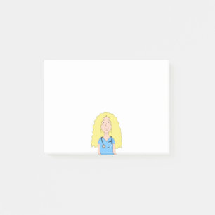 Blonde Nurse Post-it Notes
