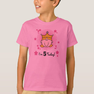 Blonde Princess 5th Birthday T-Shirt