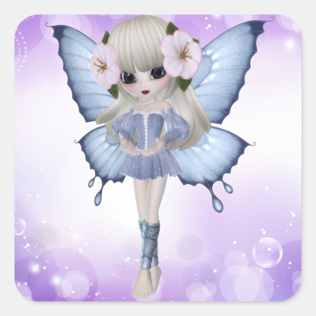 Blonde Princess Square Sticker (Front)