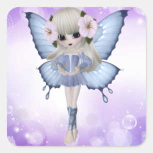 Blonde Princess Square Sticker