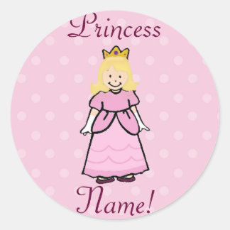 Blonde Princess Stickers