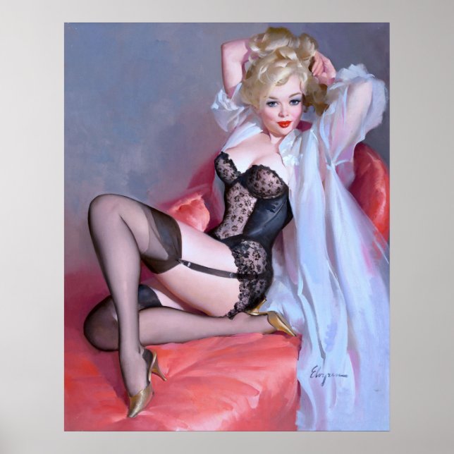 Blonde Reclining Poster (Front)