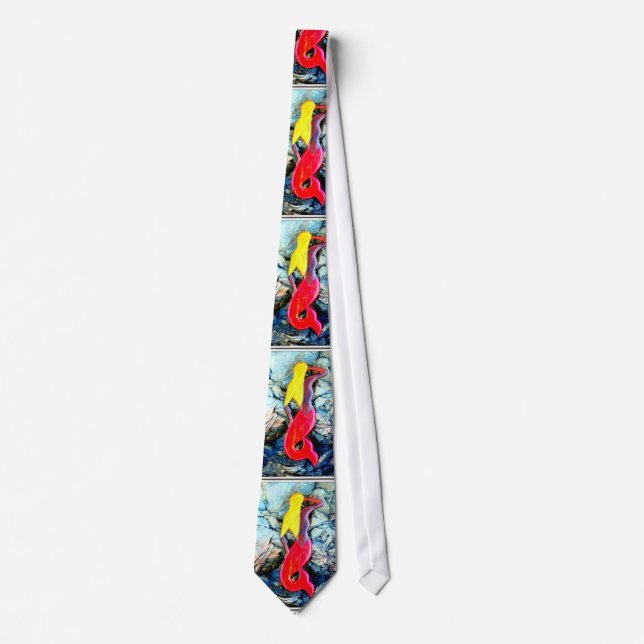 blonde red-tailed mermaids tie (Front)
