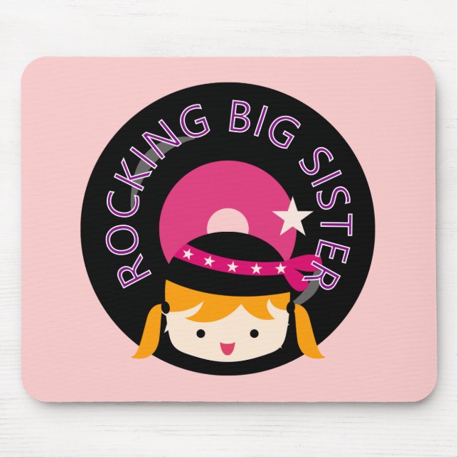 Blonde Rocking Big Sister Mouse Mat (Front)