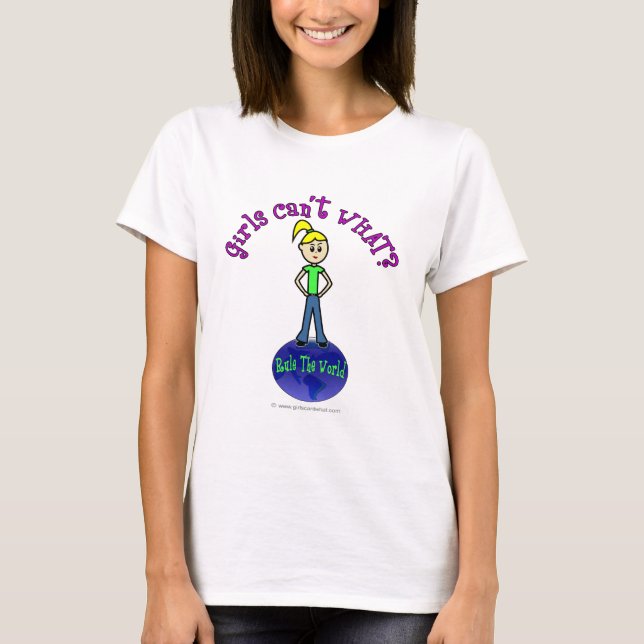 Blonde Rule The World T-Shirt (Front)