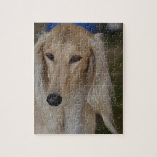 Blonde Saluki Dog Jigsaw Puzzle