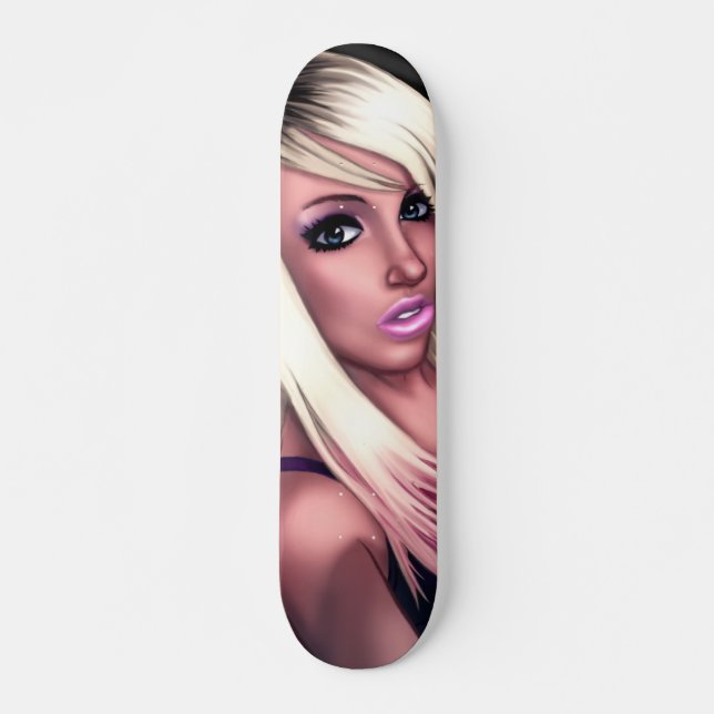 Blonde Skater Girl Skateboard (Front)