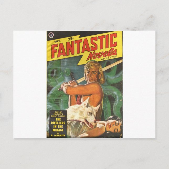 Blonde Swordsman Postcard (Front)