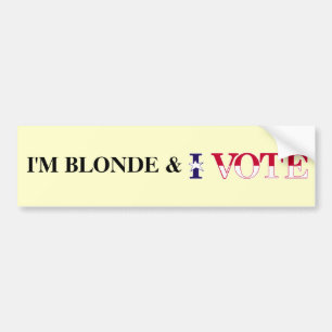 Blonde Vote Bumper Sticker