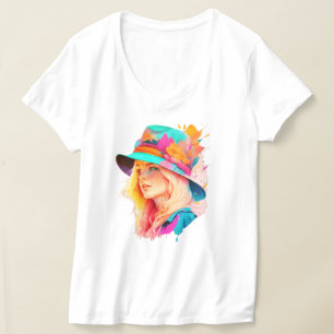 Blonde wearing a big hat T-Shirt