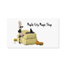 Blonde Witch Pin Up Girl Business Card