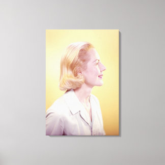 Blonde Woman Canvas Print