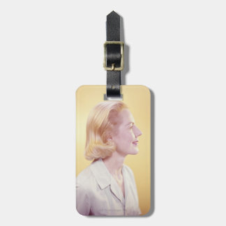 Blonde Woman Luggage Tag