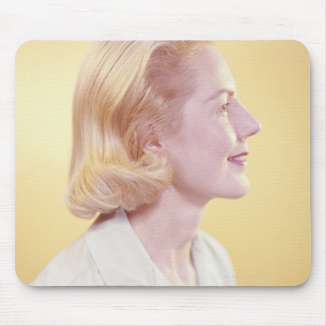 Blonde Woman Mouse Mat (Front)
