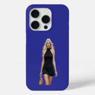 Blonde woman walking iPhone 15 pro case