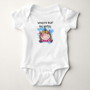 Blonde World's Best Big Sister Baby Bodysuit