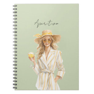 Blonde Yellow Dress Aperitivo Notebook