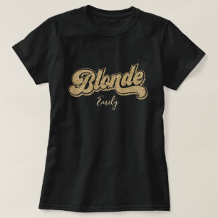 Blondes Have More Fun Gold Glitter T-Shirt